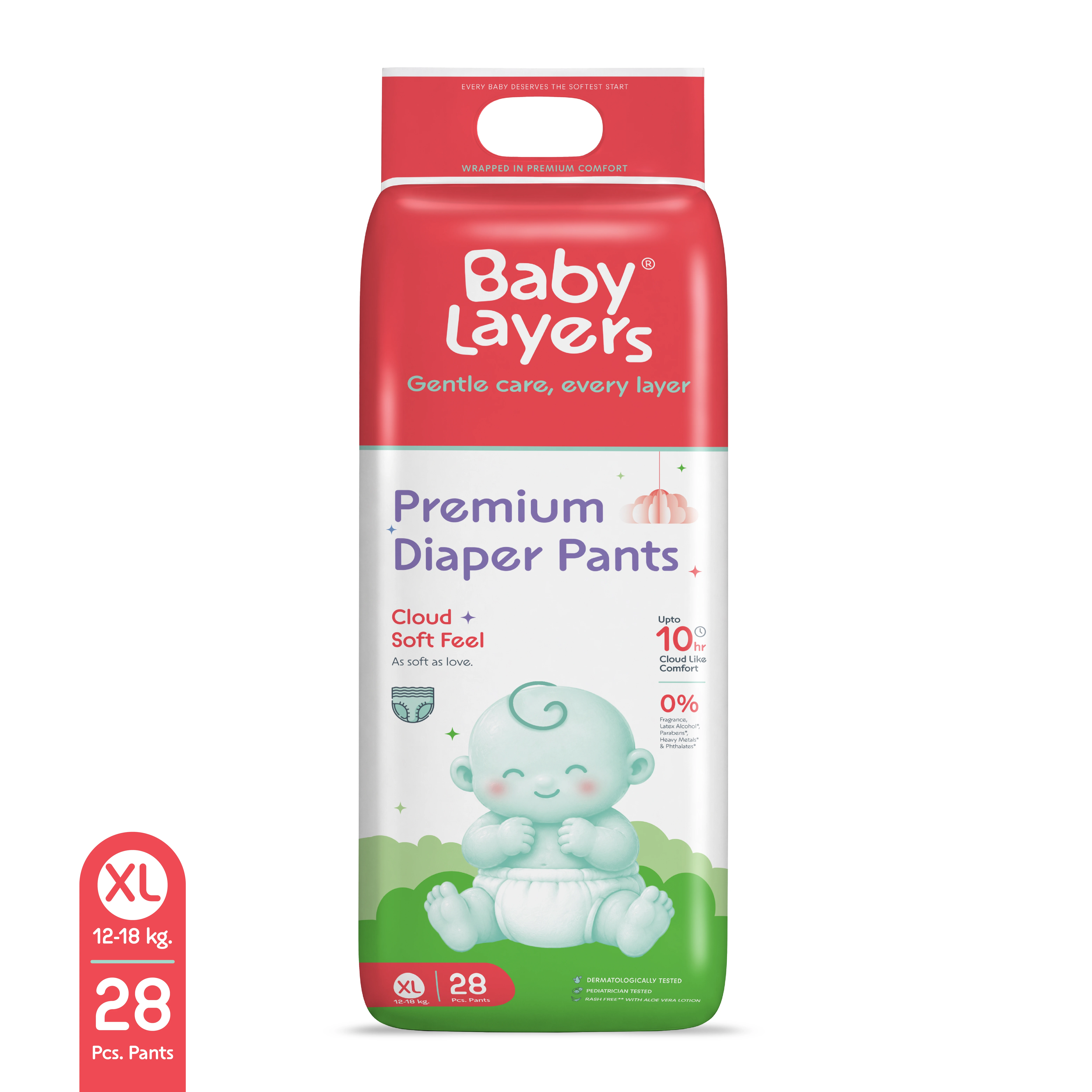 XL- 28 Premium Diaper Pants (12-18 kg)